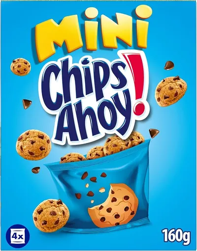 Chips Ahoy Mini Galletas Cookies, Dulces Pepitas de Chocolate, 160g