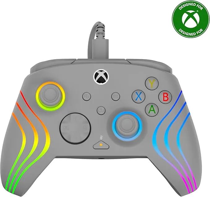 Turtle Beach Afterglow Wave Mando con Cable RGB para Xbox Series X|S, Xbox One y Windows
