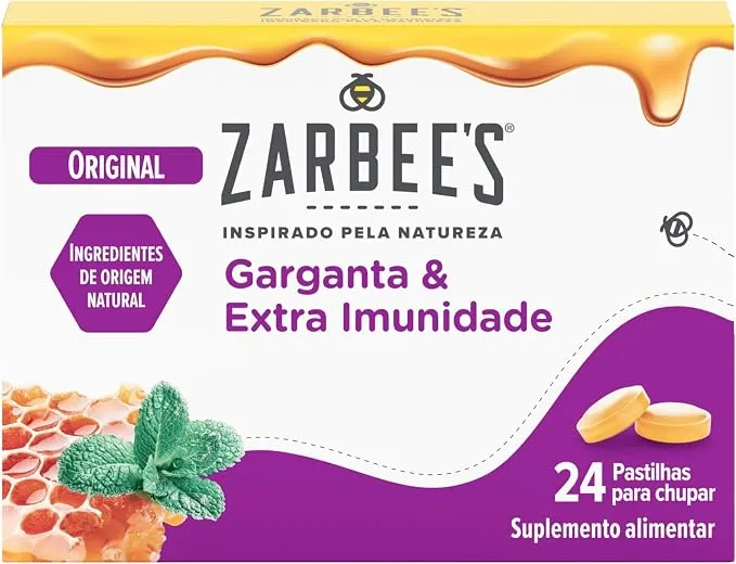 Zarbee’s Pastillas para Garganta y Extra Inmunidad con Miel y Vitamina C