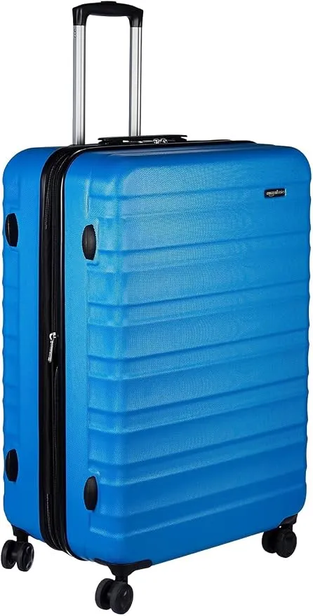 Amazon Basics Maleta Rígida Grande Extensible ABS 78cm Azul Claro