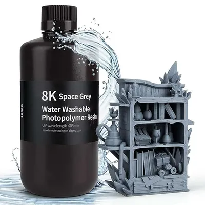 ELEGOO 8K Resina de Fotopolímero Lavable con Agua
