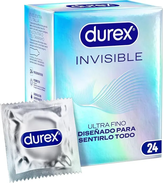 Preservativos Durex Invisible Pack de 24 - Máxima Sensibilidad y Comodidad