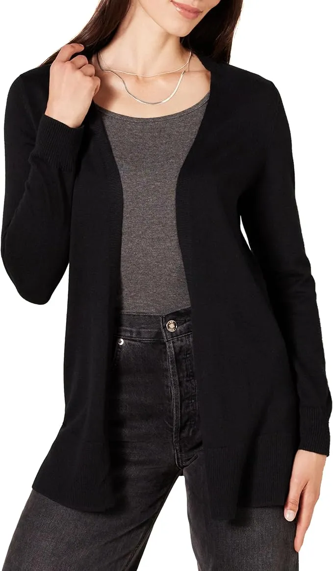 Amazon Essentials Rebeca Cardigan Fina Larga Primavera-Verano Mujer