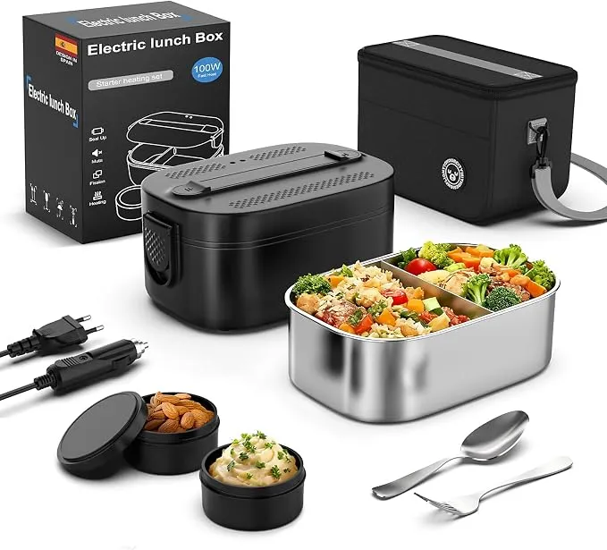 Fiambrera Eléctrica 100W 1.5L Calentador de Comida Multifunción
