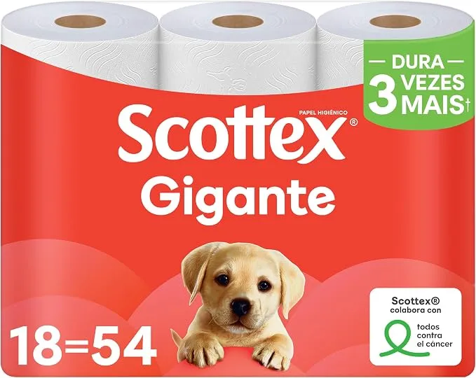 Papel Higiénico Scottex Gigante 18 Rollos