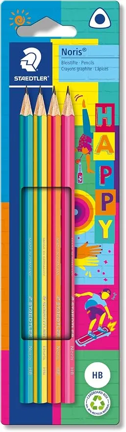 STAEDTLER Matite Noris 118 – HB, Confezione da 4