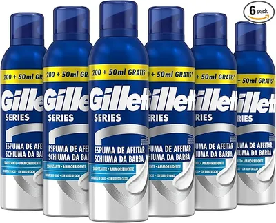 Gillette Series Espuma De Afeitar Suavizante Con Manteca De Cacao