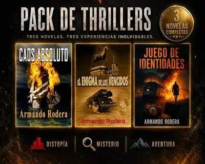 PACK DE THRILLERS (El enigma de los vencidos + Juego de identidades + Caos absoluto)