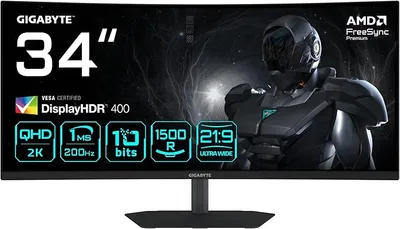 Gigabyte GS27QCA 27" Monitor Gaming Curvado QHD