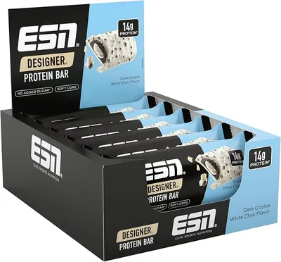 ESN Designer Bar Box Chocolate Blanco Galleta Oscura Pack 12
