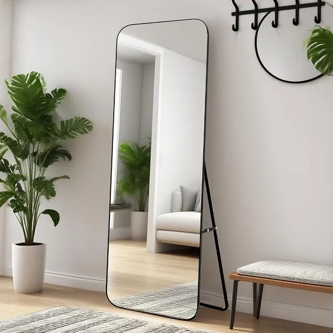 Espejo de Cuerpo Entero Echolymtt 155x55 cm con Vidrio Templado - Elegante y Duradero