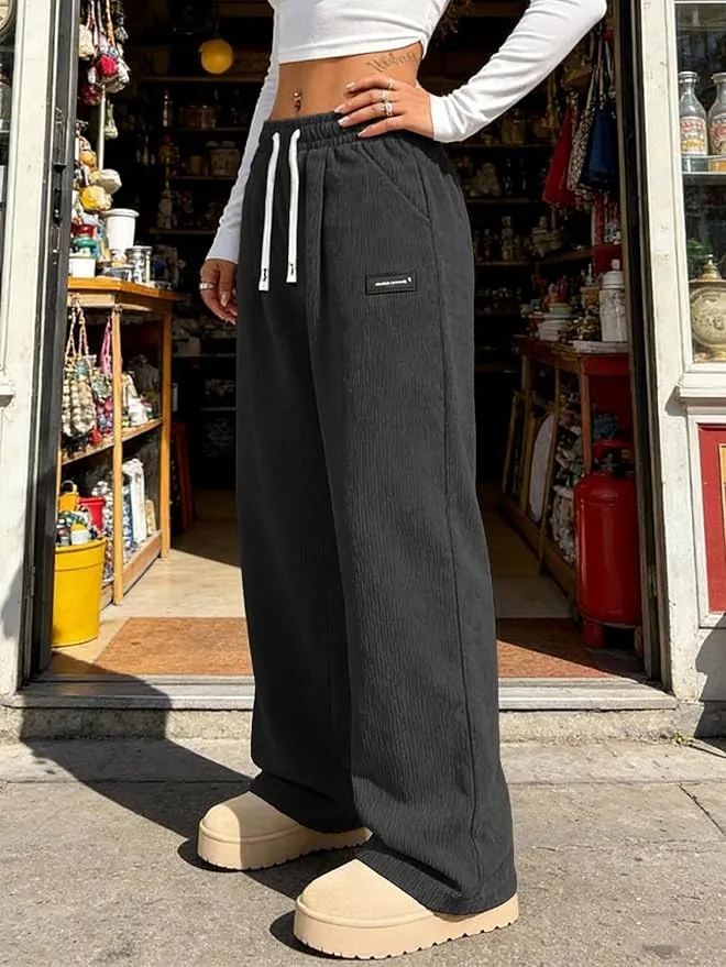 PANTALONES DE PANA NEGROS
