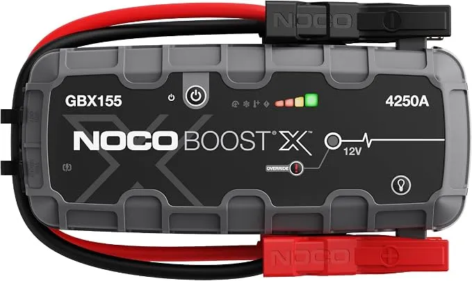 NOCO Boost X GBX155: Arrancador de Batería de Litio 4250A con Power Bank y Linterna LED