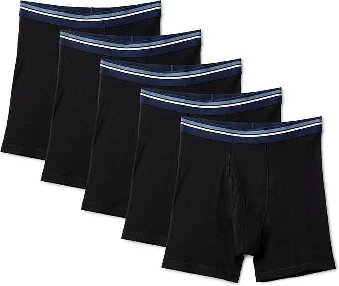 Amazon Essentials Pack 5 Bóxer Algodón Transpirable Hombre