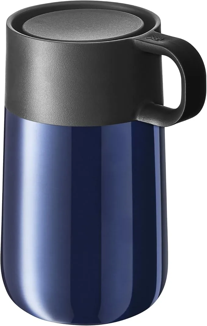 WMF Impulse Termo - Taza Térmica Acero Inoxidable 300ml Azul con Cierre Automático