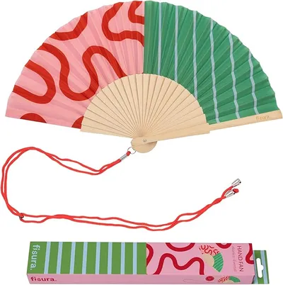 Abanico original Fisura con estampado