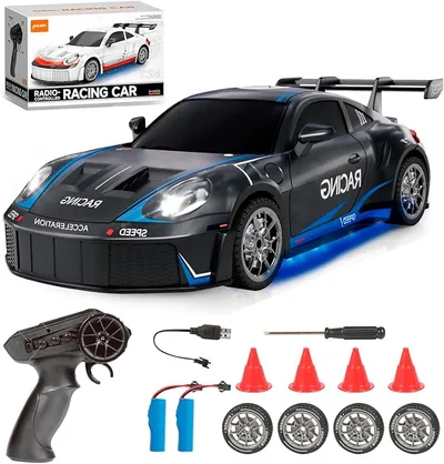 Siereolly Coche teledirigido 1:24 Escala Drift Car 4WD