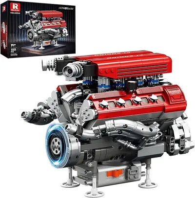Reobrix 33015 Maqueta de Motor V8 para Adultos