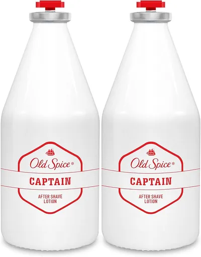 Old Spice Captain Loción Aftershave, PACK x 2, 100 ml