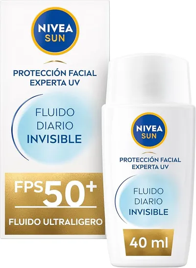 NIVEA SUN Fluido Diario Invisible Protector solar facial FPS 50+