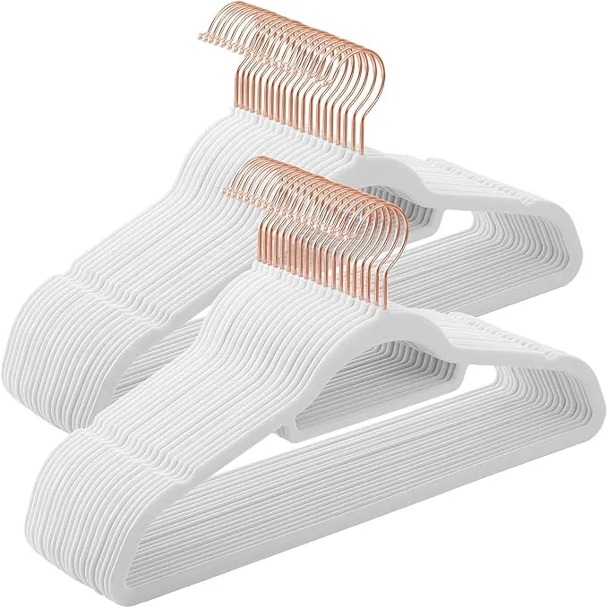 SONGMICS Percha de Terciopelo, Juego de 50