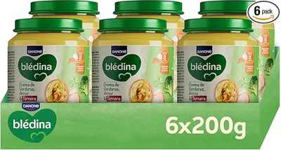 Blédina Tarritos de Crema de Verduras, Arroz y Ternera para Bebé