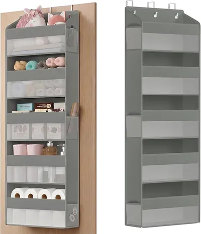 Organizador de Puerta SONGMICS Plegable 5 Compartimentos con Frontal Transparente