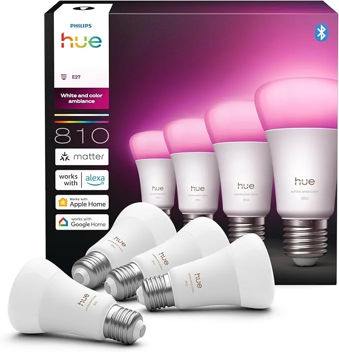 Bombillas Philips Hue Ambiente Blanco y Color Inteligentes