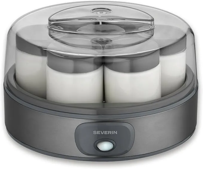 Severin Yogurtera JG 3510 con 7 tarros para yogur casero, 18W