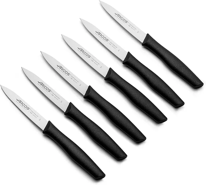 Set de Cuchillos Arcos Nova Negro para Pelar (Hoja 100mm)