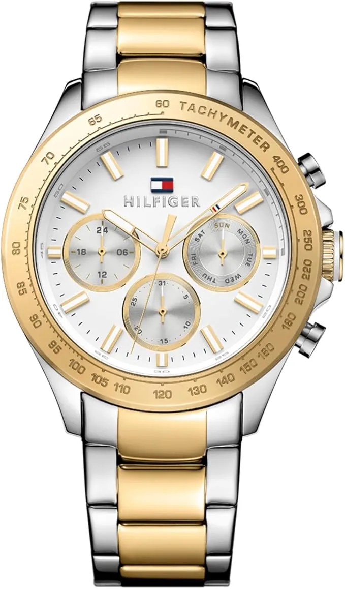 Reloj Tommy Hilfiger Multifuncional para Hombre - Acero Inoxidable Bicolor con Baño de Oro