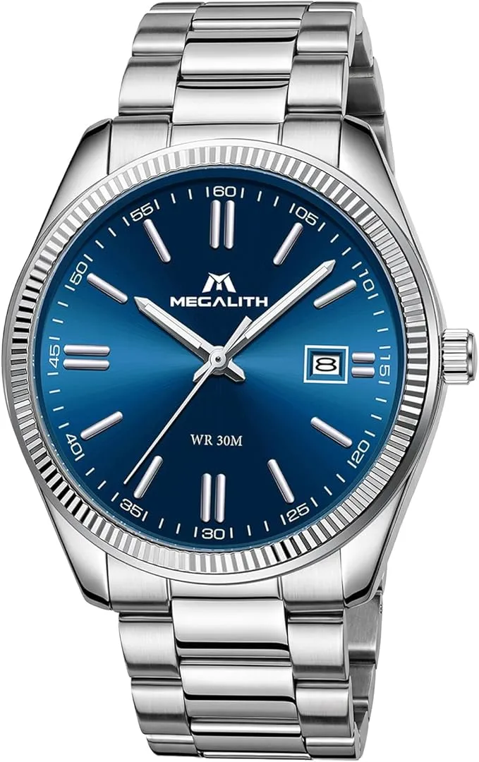 MEGALITH Reloj Hombre Acero Negocios
