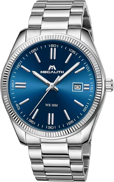 MEGALITH Reloj Hombre Acero Negocios