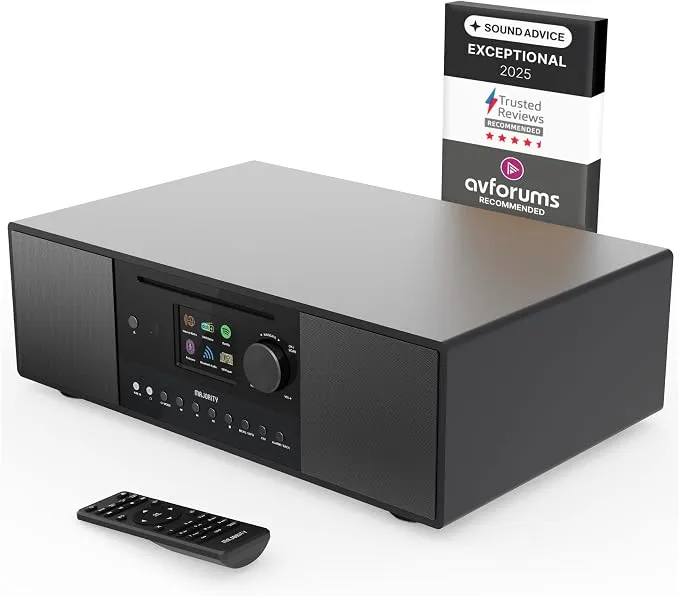 Radio Internet MAJORITY Quadriga WiFi con CD, Bluetooth y DAB+/FM