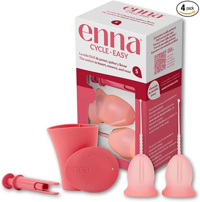 Enna Cycle Easy Copa Menstrual Talla S Pack 2 con Aplicador
