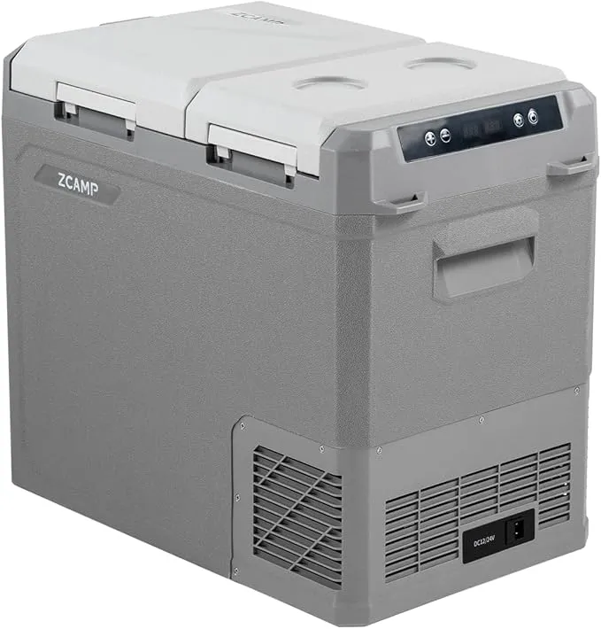 Nevera Portátil Eléctrica zcamp GES55 40L Doble Zona - Ideal Camping y Viajes