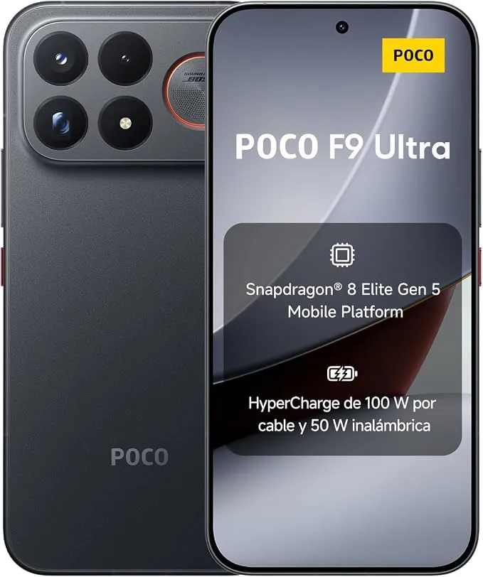 Xiaomi Poco F9 Ultra 16+512GB Negro: Potencia y Pantalla Premium