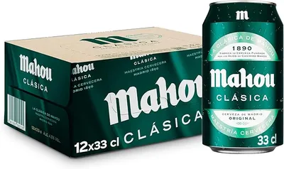 Pack 12 latas de cerveza Mahou Clásica