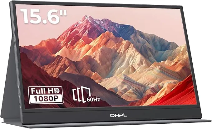 Monitor Portátil DHPL 15.6" FHD 1080P IPS con Funda Protectora