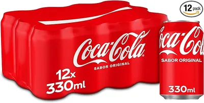 Coca-Cola - Pack de 12 latas de refresco de cola