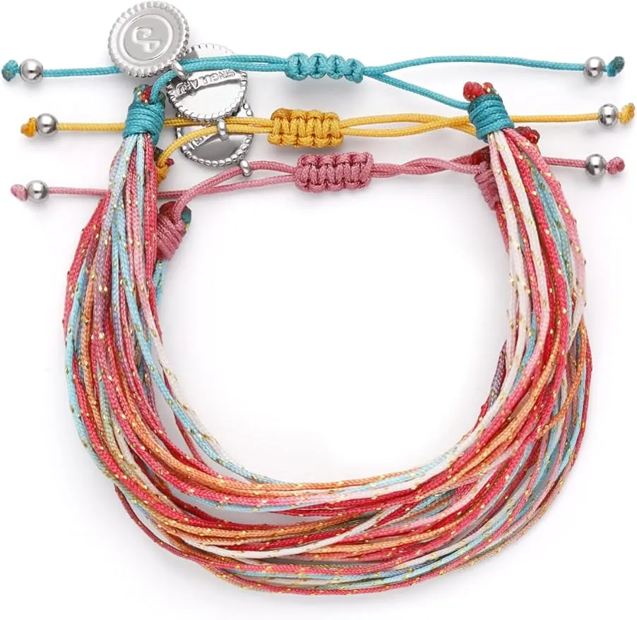 Pack 3 Pulseras Ajustables de Acero para Mujer
