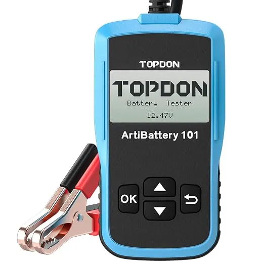 TOPDON ArtiBattery AB101 Comprobador de Batería de Coche 12V