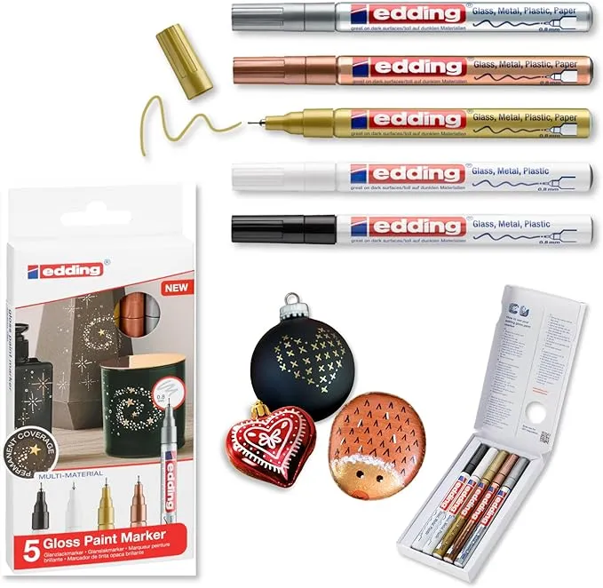 Edding 780-5 Marcadores de Tinta Opaca Brillante