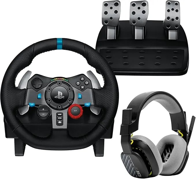 Logitech G G29 Driving Force Volante de Carreras y Pedales + ASTRO A10 Auriculares