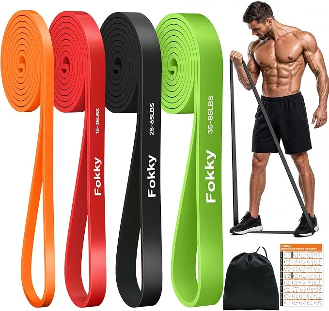 Fokky Set Gomas Elasticas Musculacion 4 Niveles