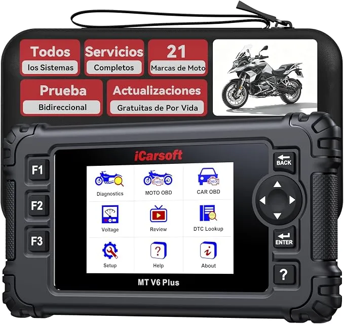 iCarsoft MT V6 Plus Máquina Diagnosis Motocicleta Multimarca