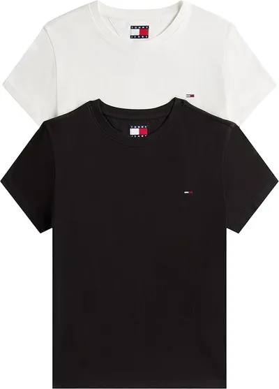 Tommy Jeans Camisetas de Manga Corta Pack de 2 Mujer