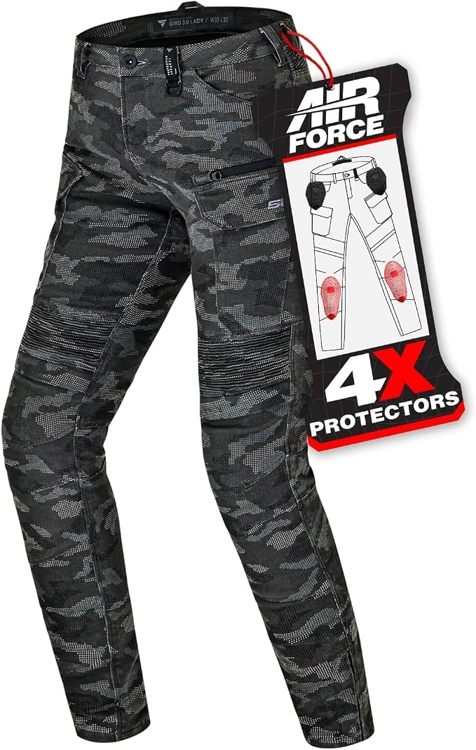 SHIMA Giro 3.0 Pantalón Moto Mujer AirForce Textil Cargo Urbano Verano