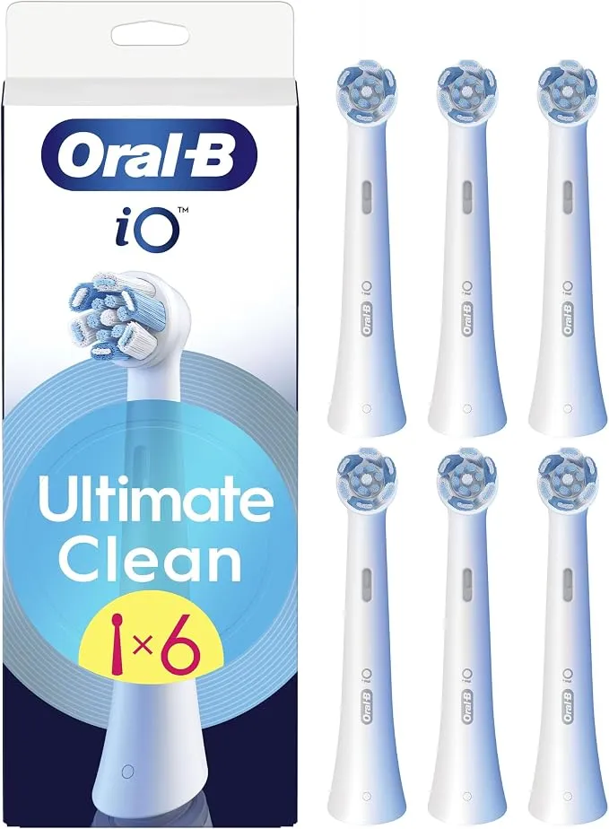 Recambios Oral-B iO Ultimate Clean Pack 6 Unidades Blancas