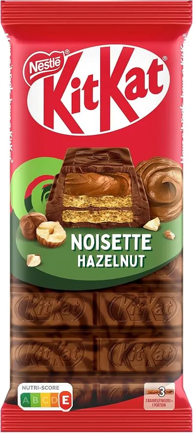 Tableta Familiar KitKat Chocolate y Avellanas Crujiente